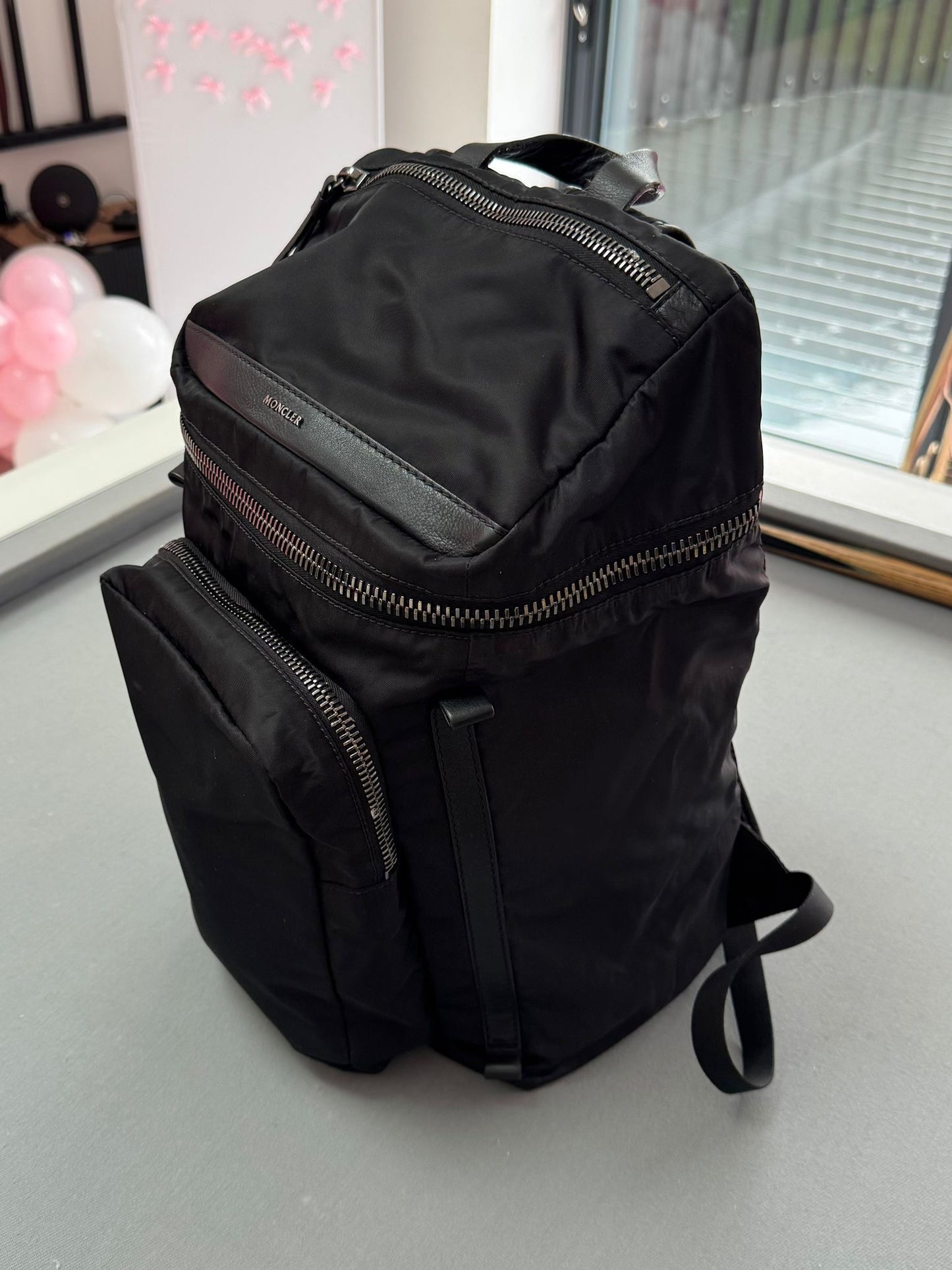 Moncler Black Yannick Backpack