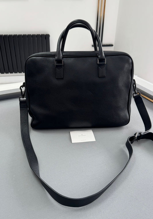 Mulberry Theo Dark Grey Laptop Bag Document Briefcase