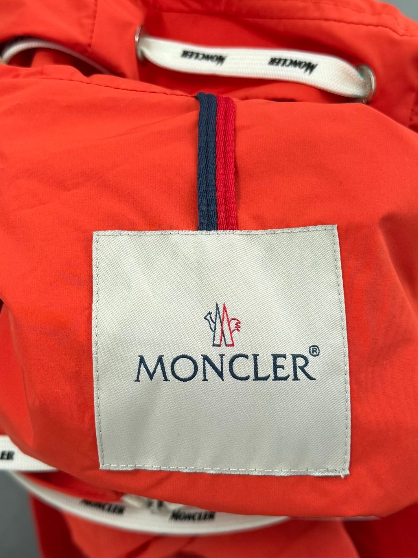 Moncler Carion Orange Windbreaker Jacket - Size 2 (24''ptp)