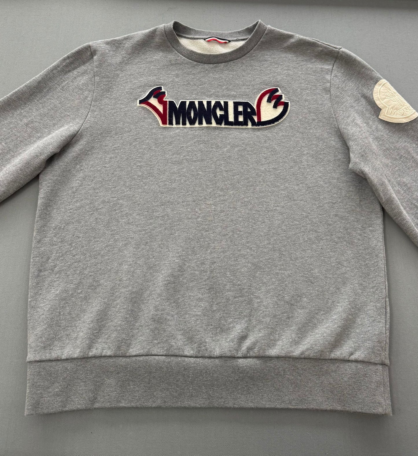 Moncler Maglia Genius 2 Moncler 1952 Grey Sweater - Size: XXL (24'' ptp)