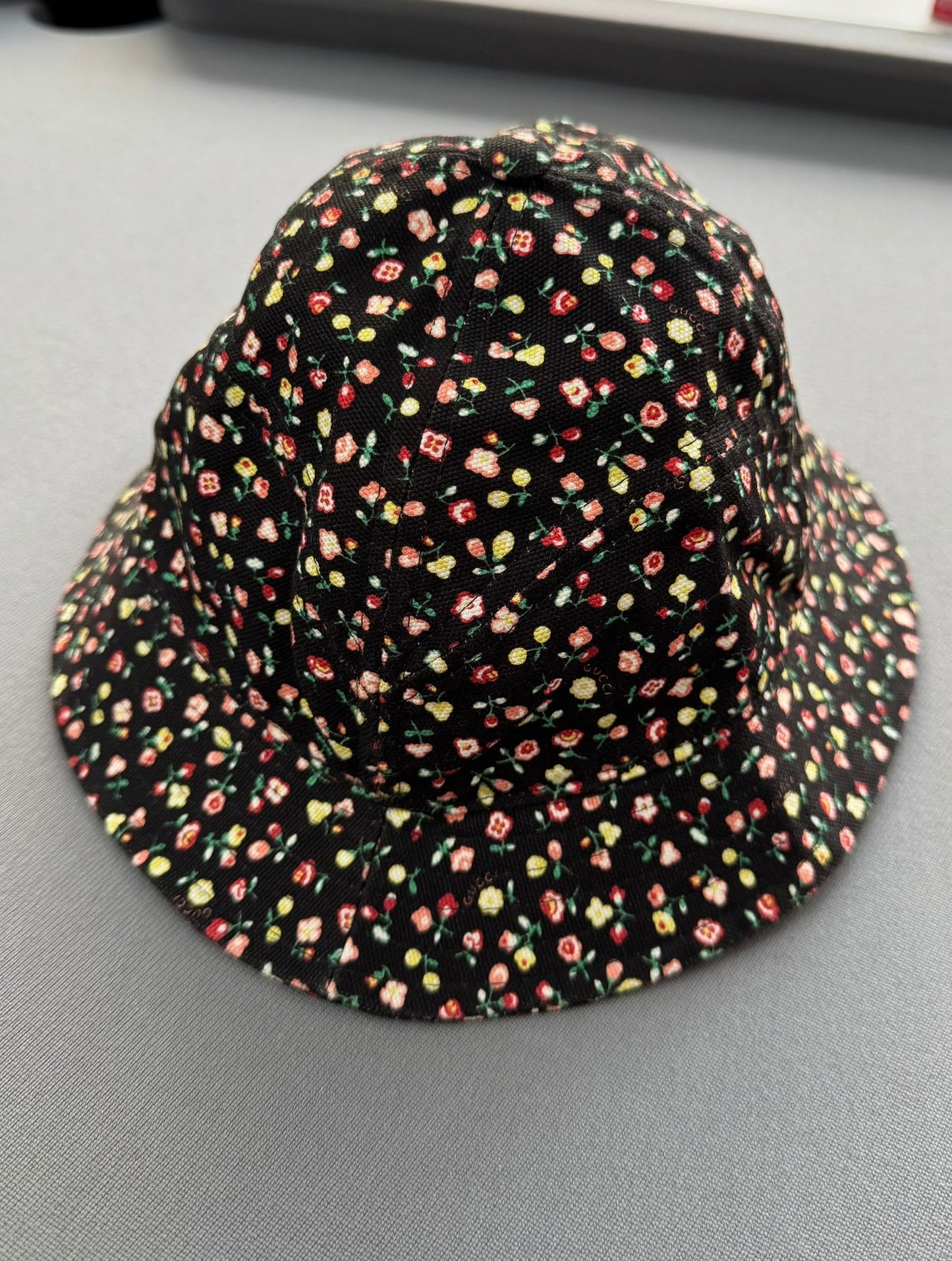 Gucci  X LIBERTY OF LONDON Canvas Floral Print Bucket Hat Black Multicolor