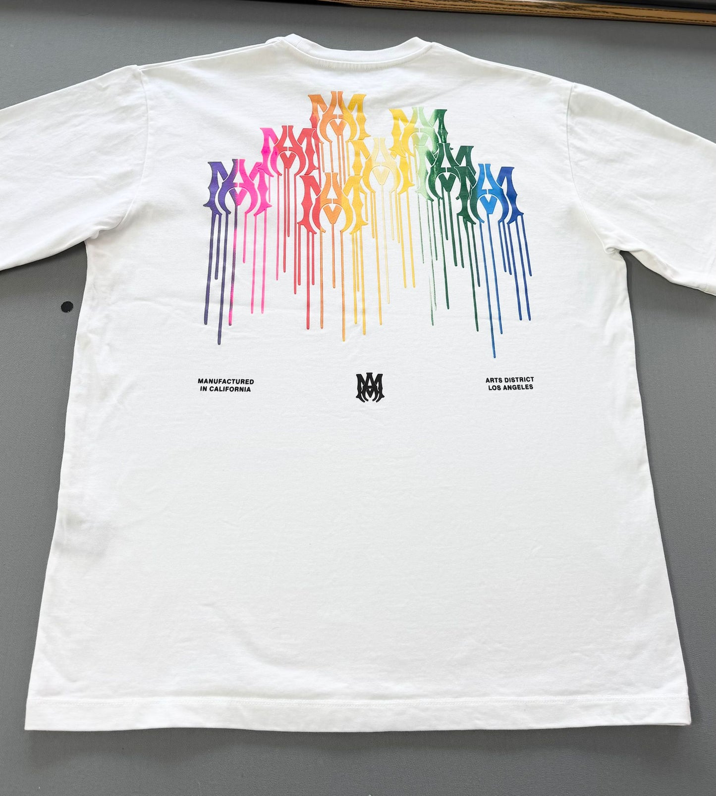 Amiri MA Drip College T Shirt - XL (23.5'' PTP)