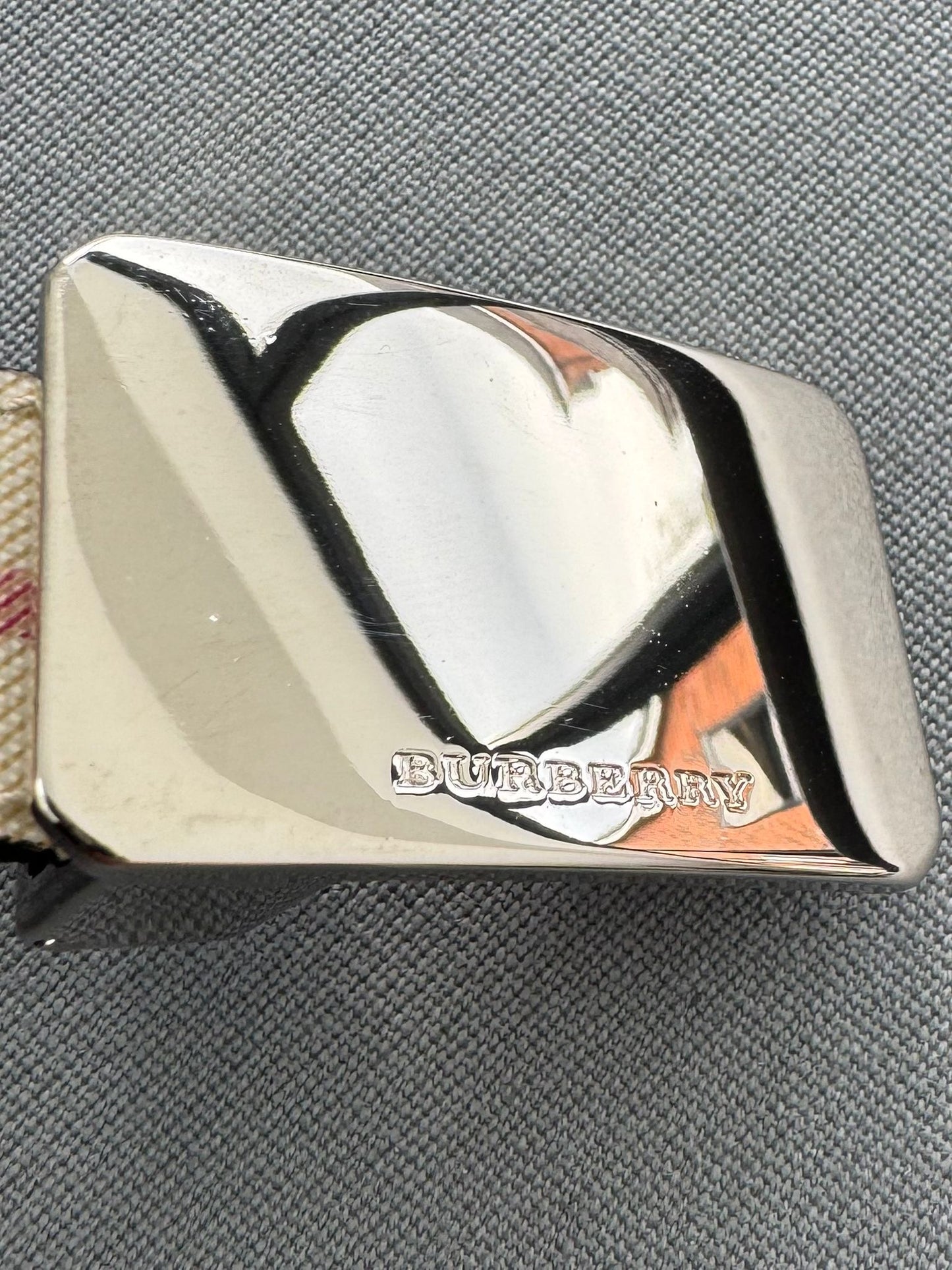 Burberry Nova Check Coated Canvas Belt - Size 40 / 100 - Fits UK12/14