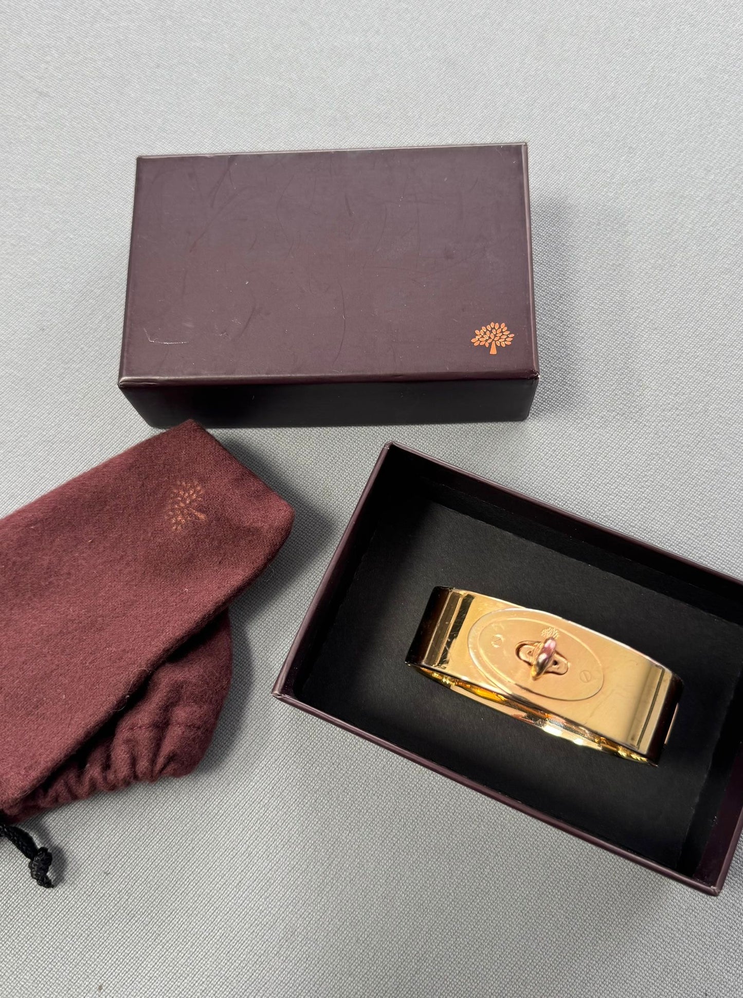 Mulberry Bayswater Postman’s Lock Metal Bracelet Gold Plated