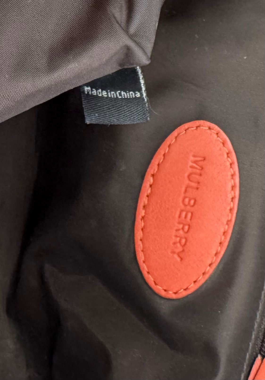 Mulberry Coral Leather Wash Bag