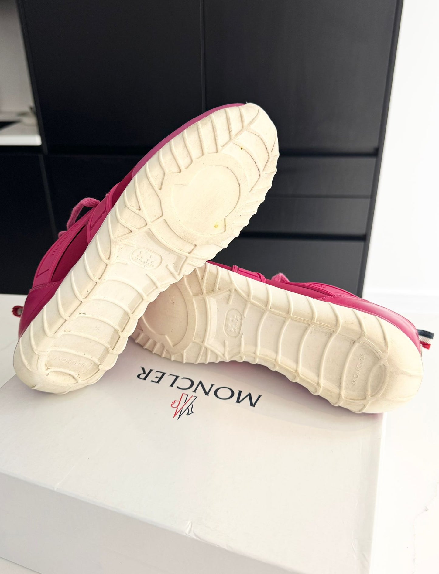 Moncler Fushia Pink Meline Scarpa Trainers - UK 6(EU 39)