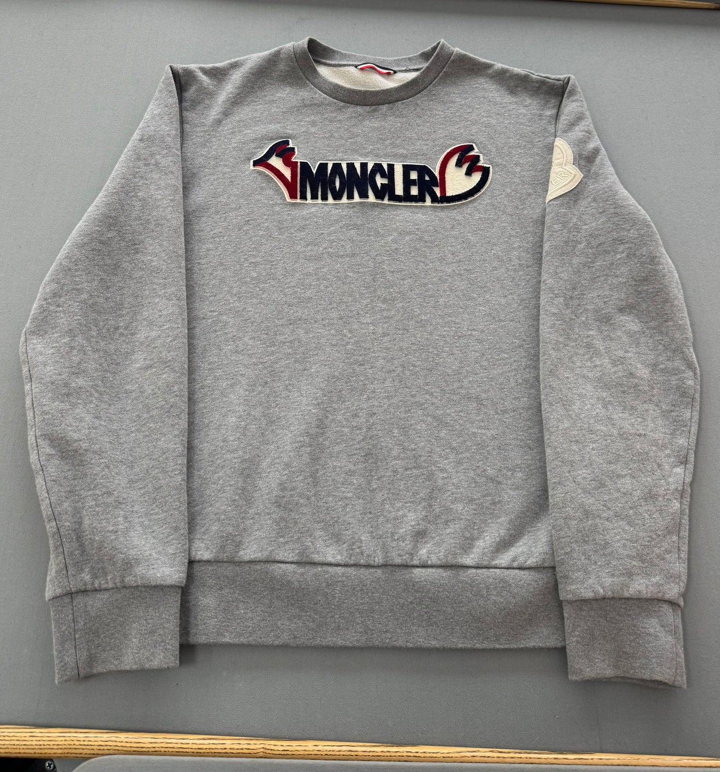 Moncler Maglia Genius 2 Moncler 1952 Grey Sweater - Size: XXL (24'' ptp)