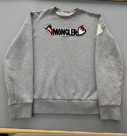 Moncler Maglia Genius 2 Moncler 1952 Grey Sweater - Size: XXL (24'' ptp)