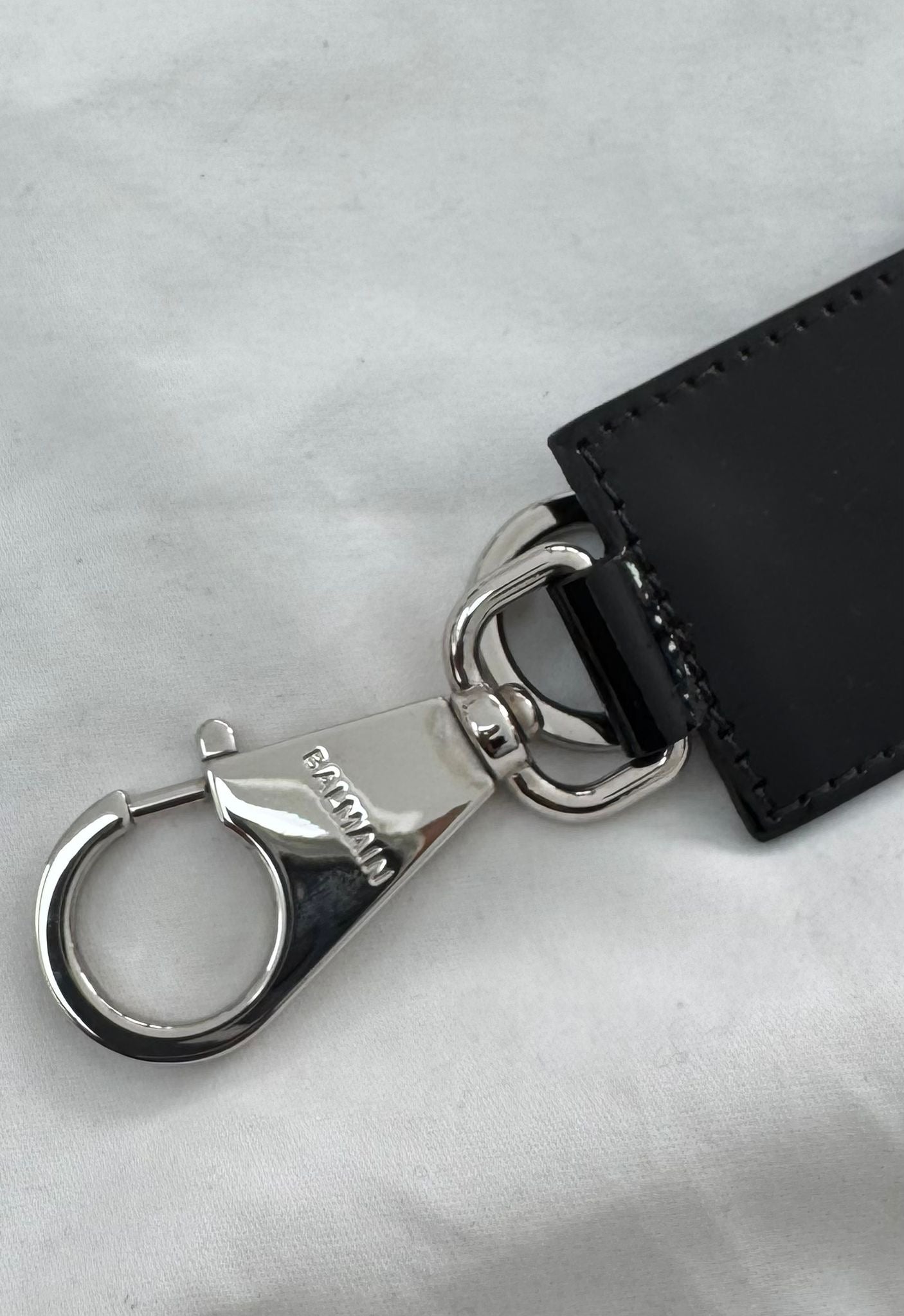 Balmain Printed Logo Transparent Tote Bag