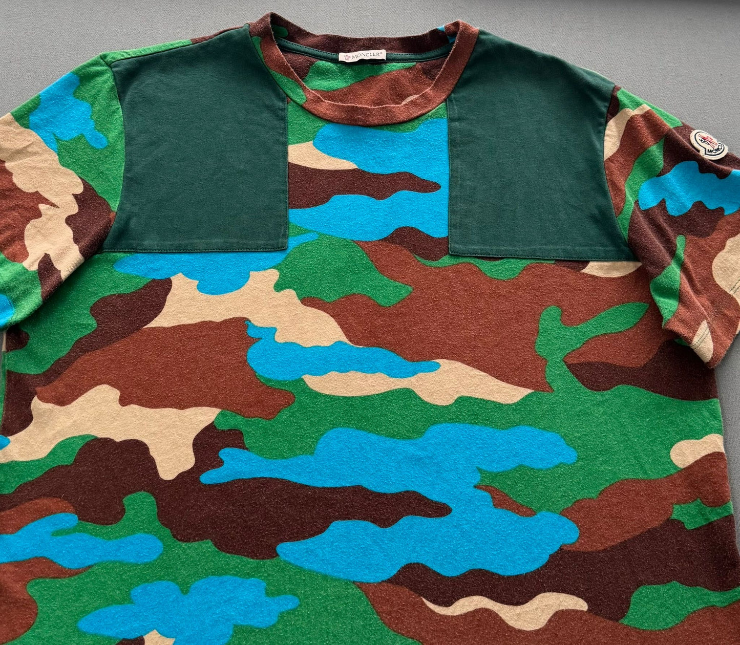 Moncler Camo T-Shirt - Medium- 22” PTP