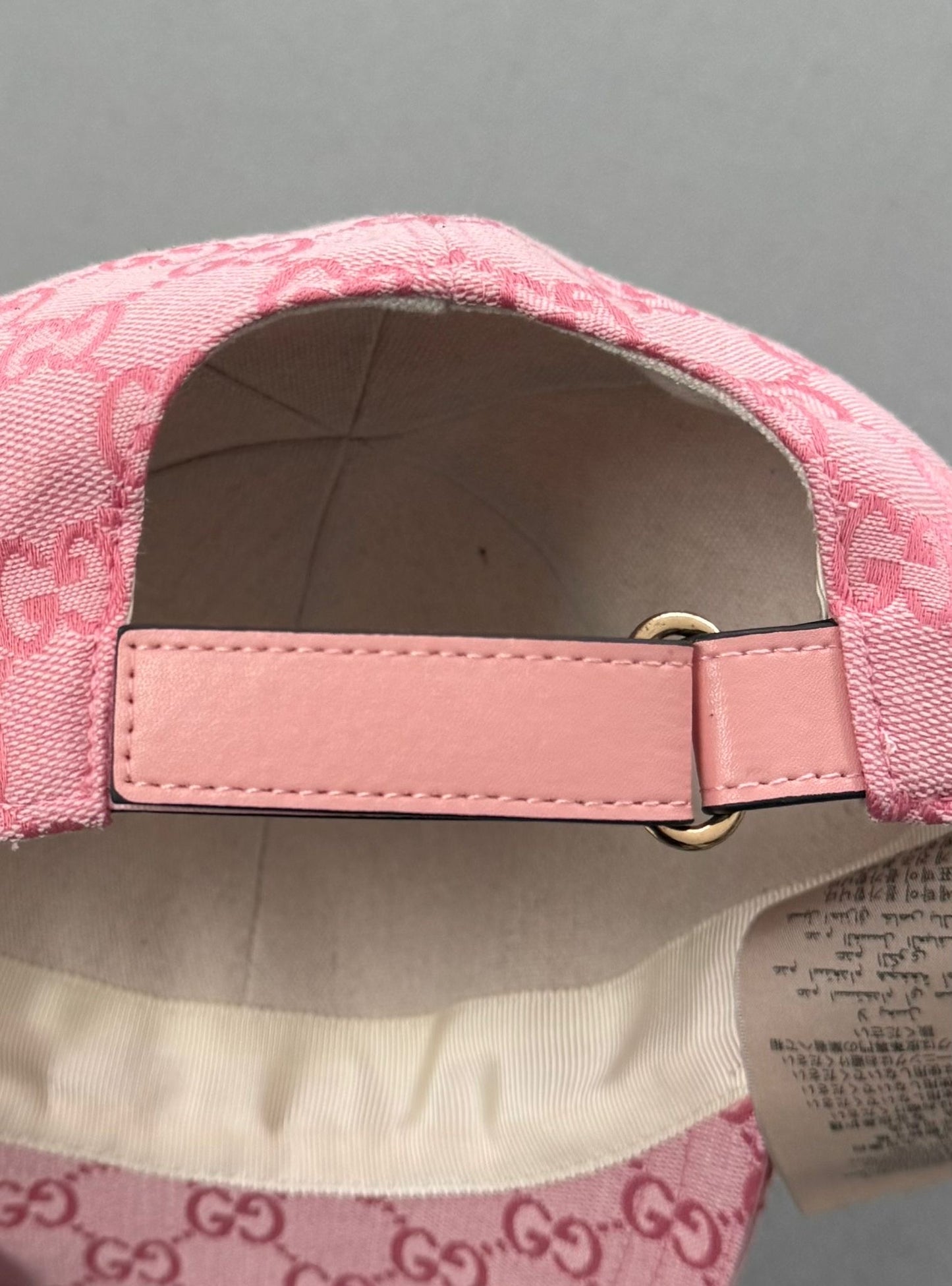Gucci GG Pink Canvas Baseball Hat
