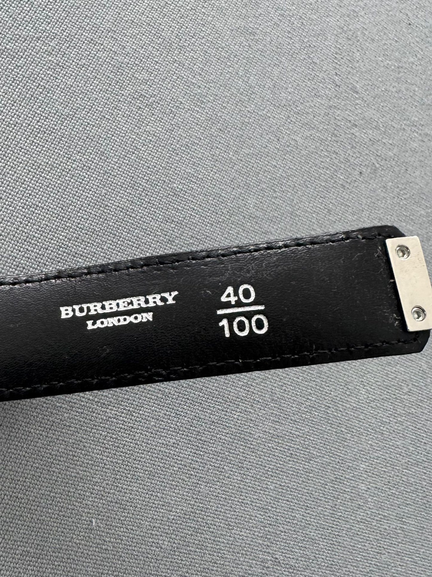 Burberry Nova Check Coated Canvas Belt - Size 40 / 100 - Fits UK12/14