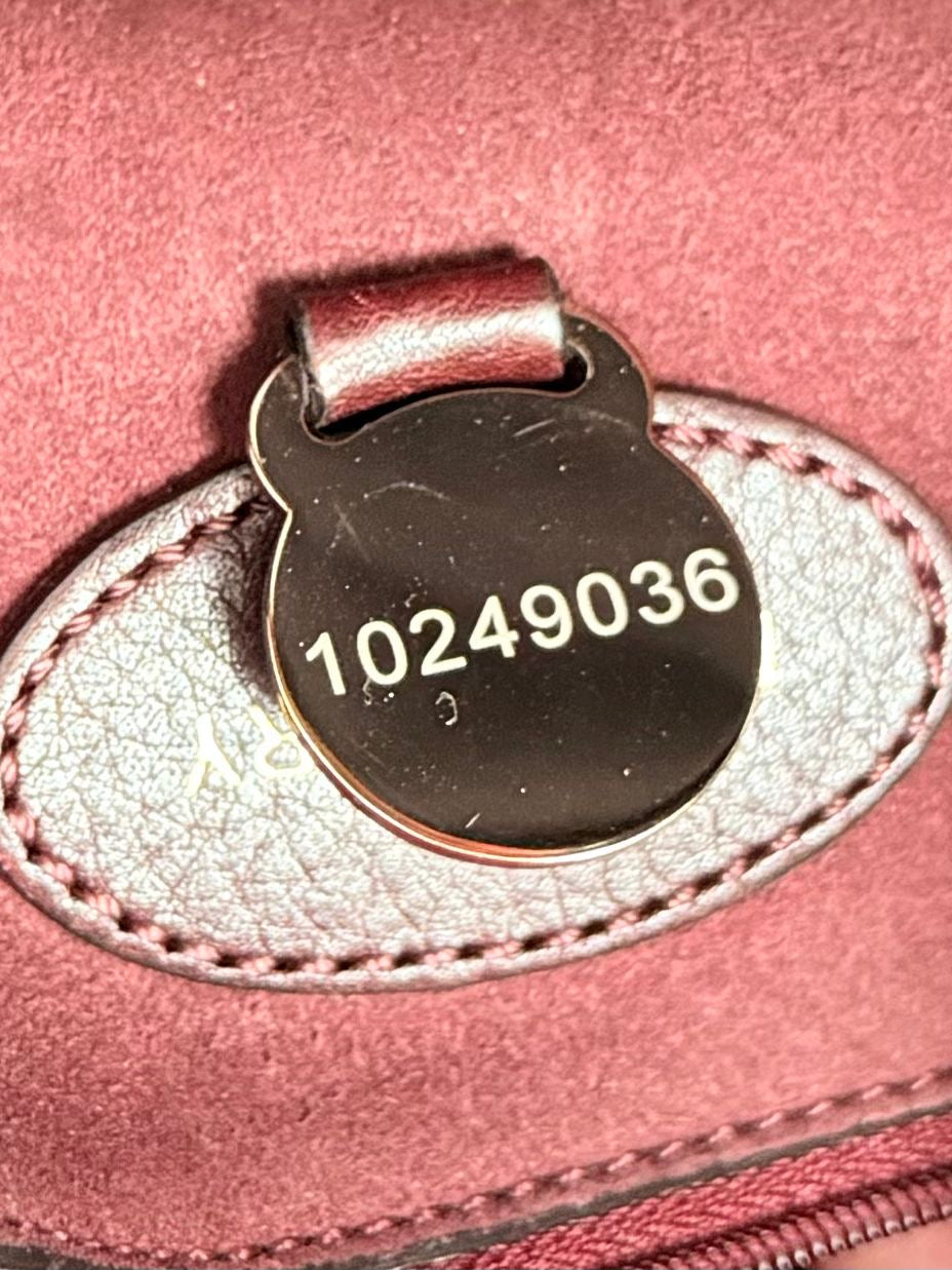 Mulberry Leather Tessie Tote in Oxblood