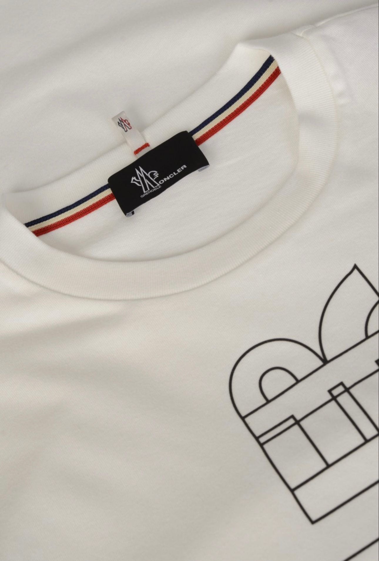 Moncler Off White Grenoble Logo Print T-Shirt - XL - 25” PTP