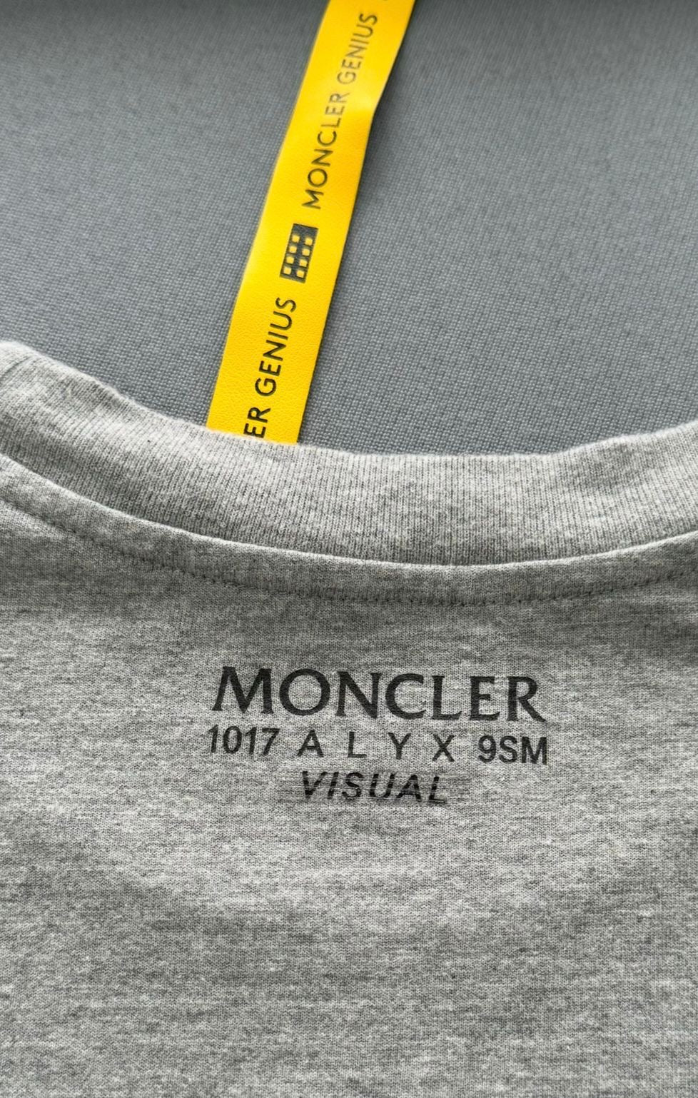 Moncler Genius 6 1017 ALYX 9SM Grey T Shirt - Large (21''PTP)