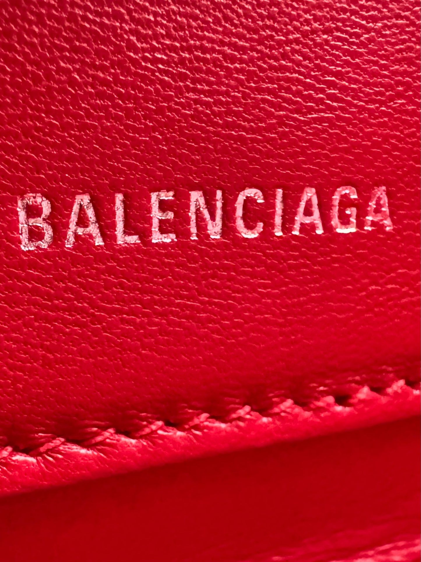 Balenciaga Triangle Black Leather Clutch Bag