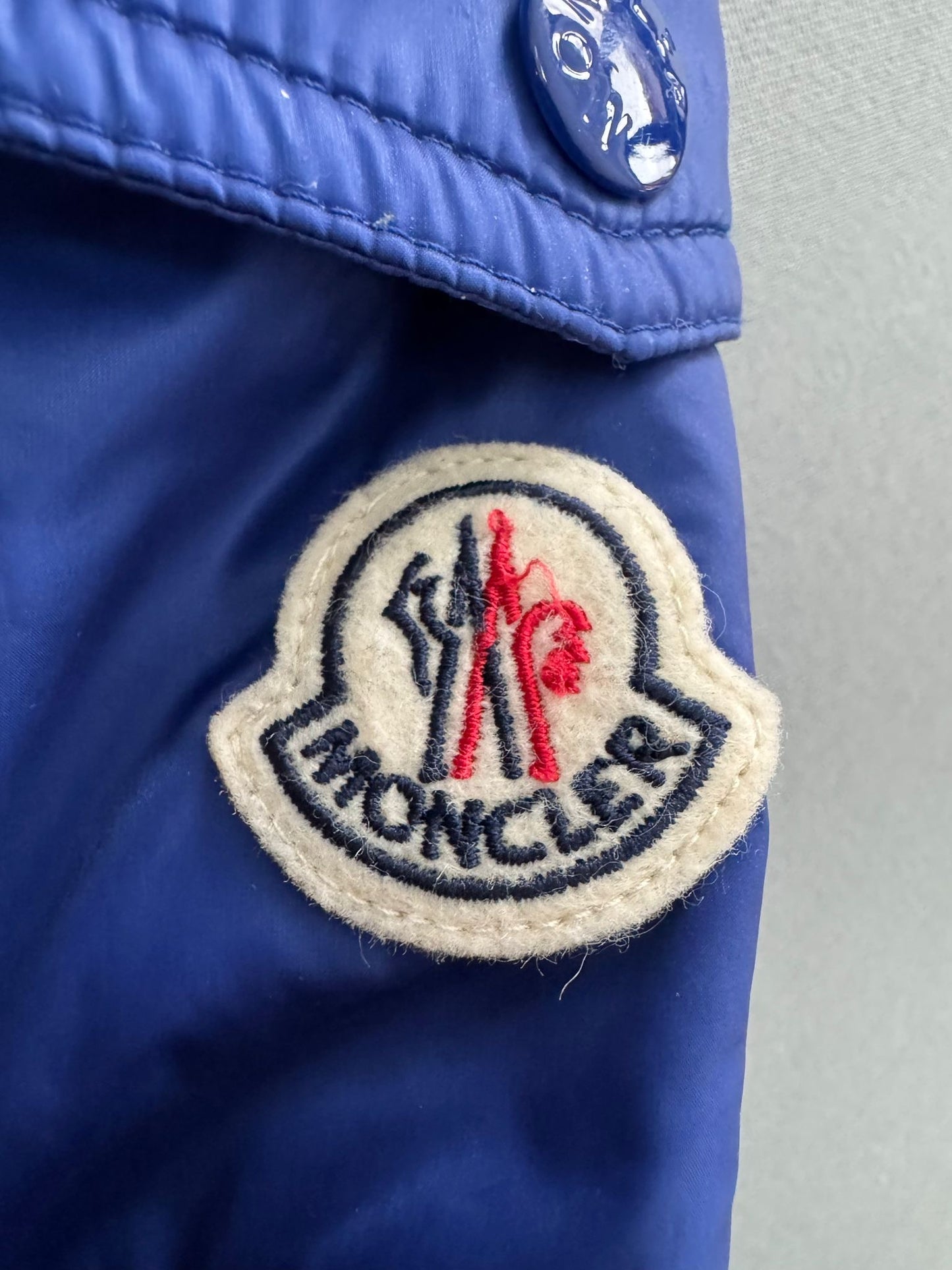 Moncler Blue Agay Down Jacket - Size 3 (22''PTP)