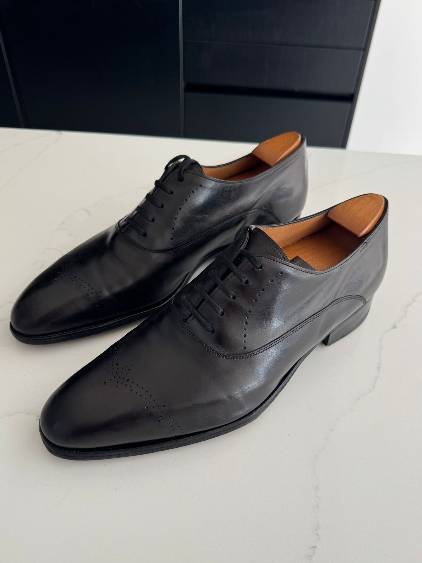 John Lobb Men’s Ascot Oxford Lace-up Shoes Black - UK 9 - EU 43