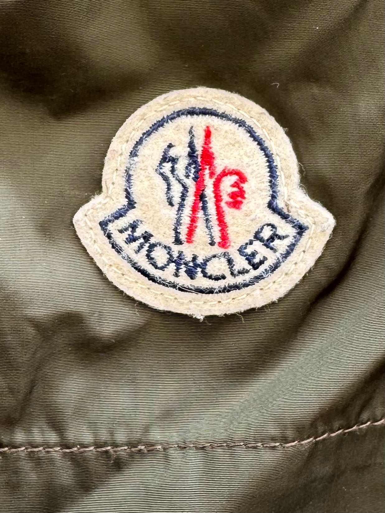 Moncler Logo Khaki Swim Shorts - Large - 32-34'' Waist