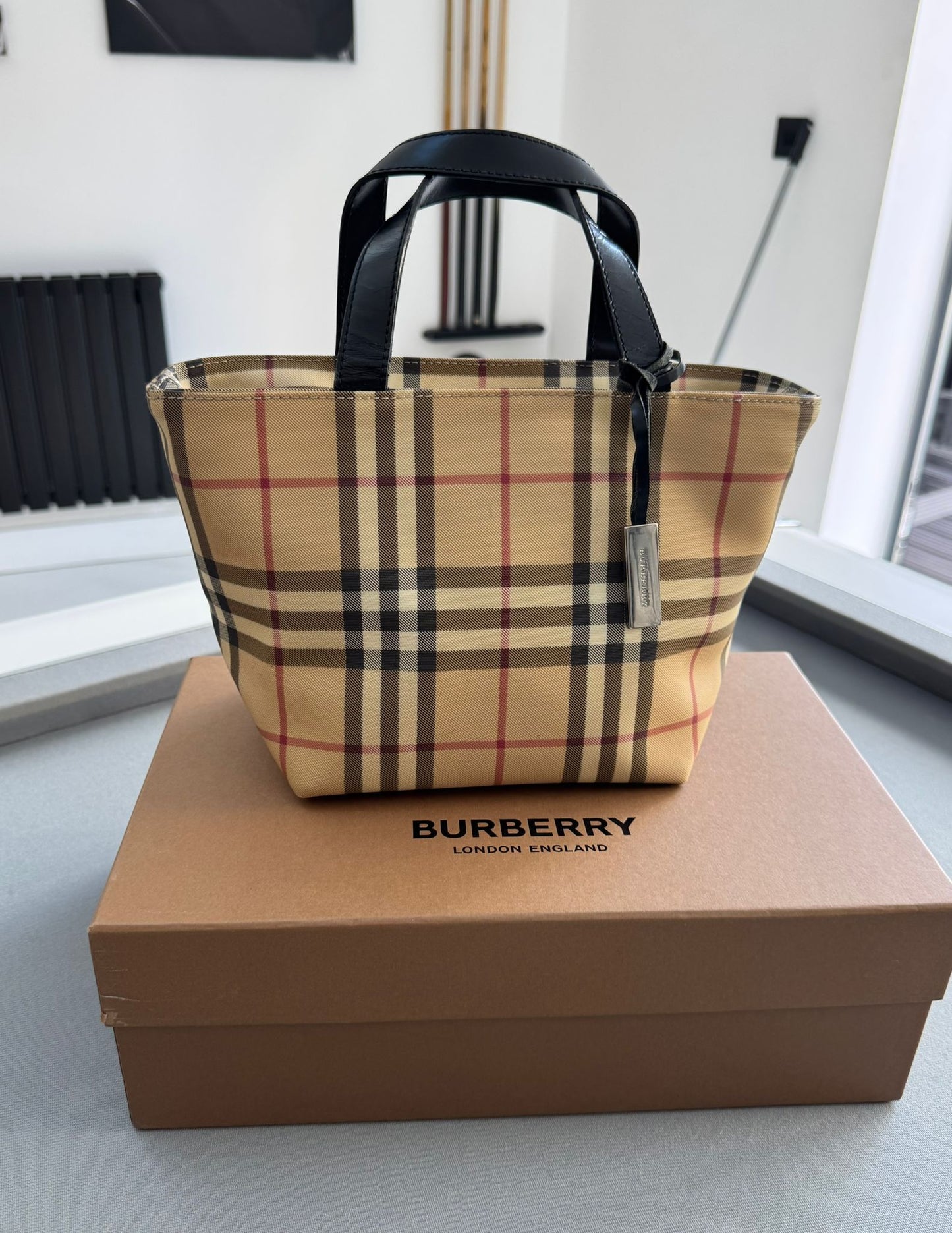 Burberry UPVC Check Tote Bag