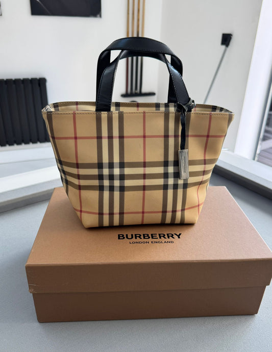 Burberry UPVC Check Tote Bag