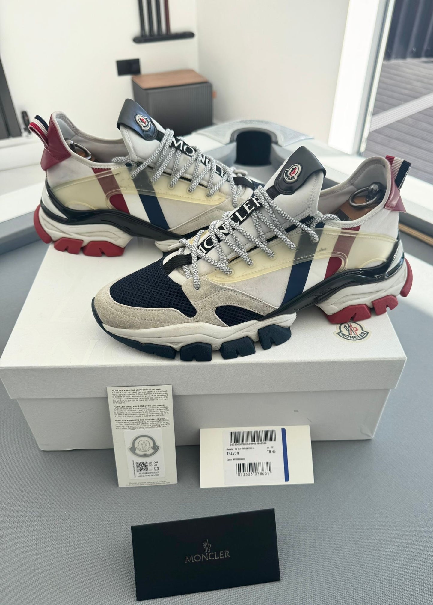Moncler Trevor Trainers In Box - UK 9 - EU 43