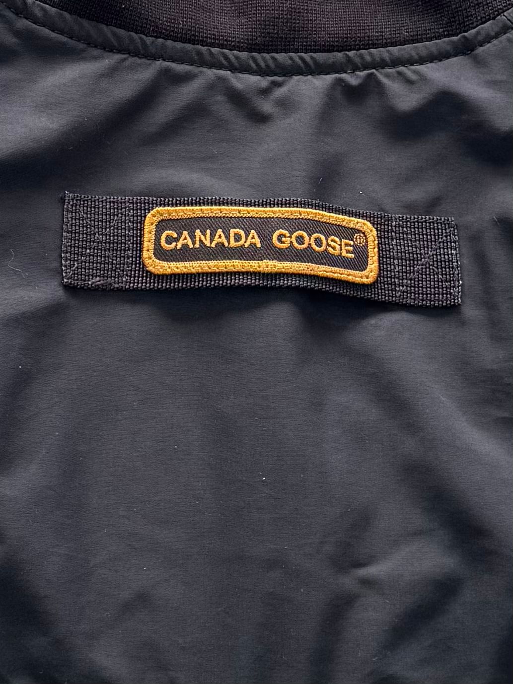 Canada Goose Faber Black Bomber Jacket - XL (26.5''ptp)
