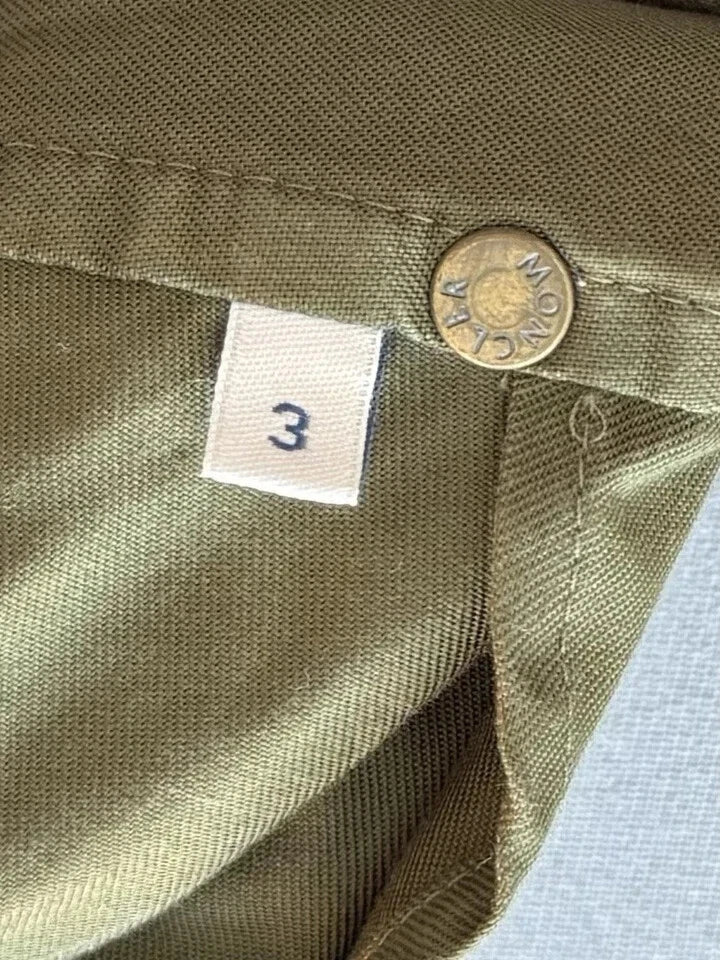 Moncler Zamia Khaki Jacket - Size 3 (UK 12-14)