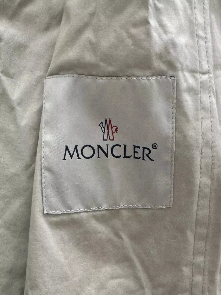 Moncler Beige Navet Rain Jacket - Size 3 - Fits UK 14/16