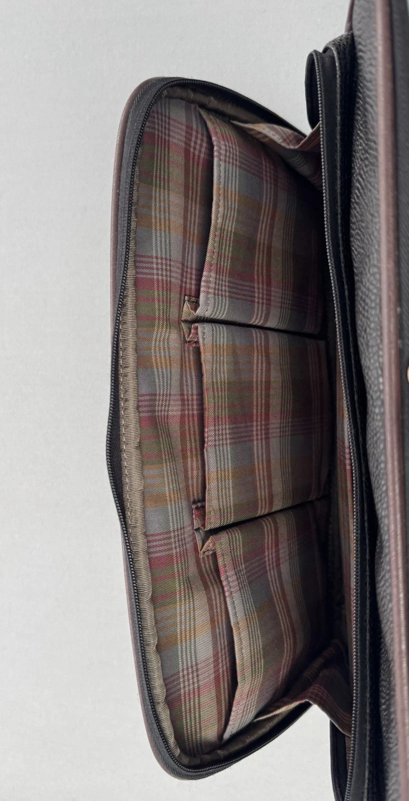 Mulberry Black Scotchgrain Briefcase