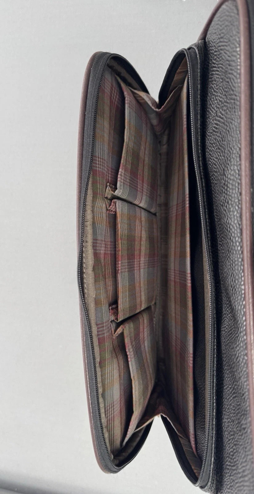 Mulberry Black Scotchgrain Briefcase