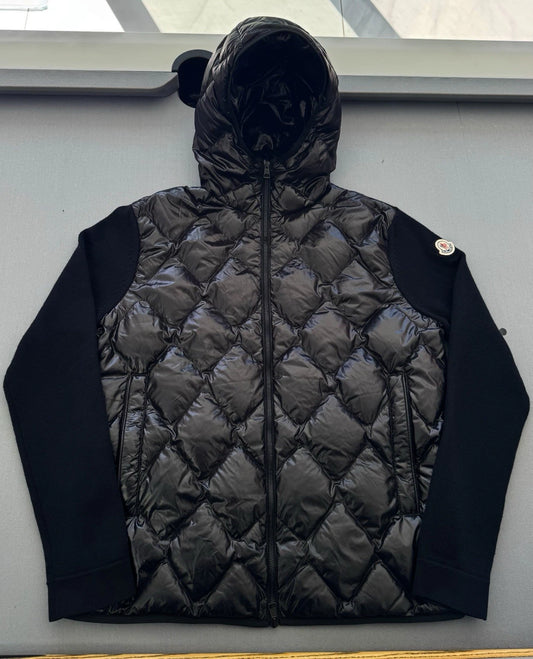 Moncler Tricot Black Padded Cardigan - XL  - PTP 23”