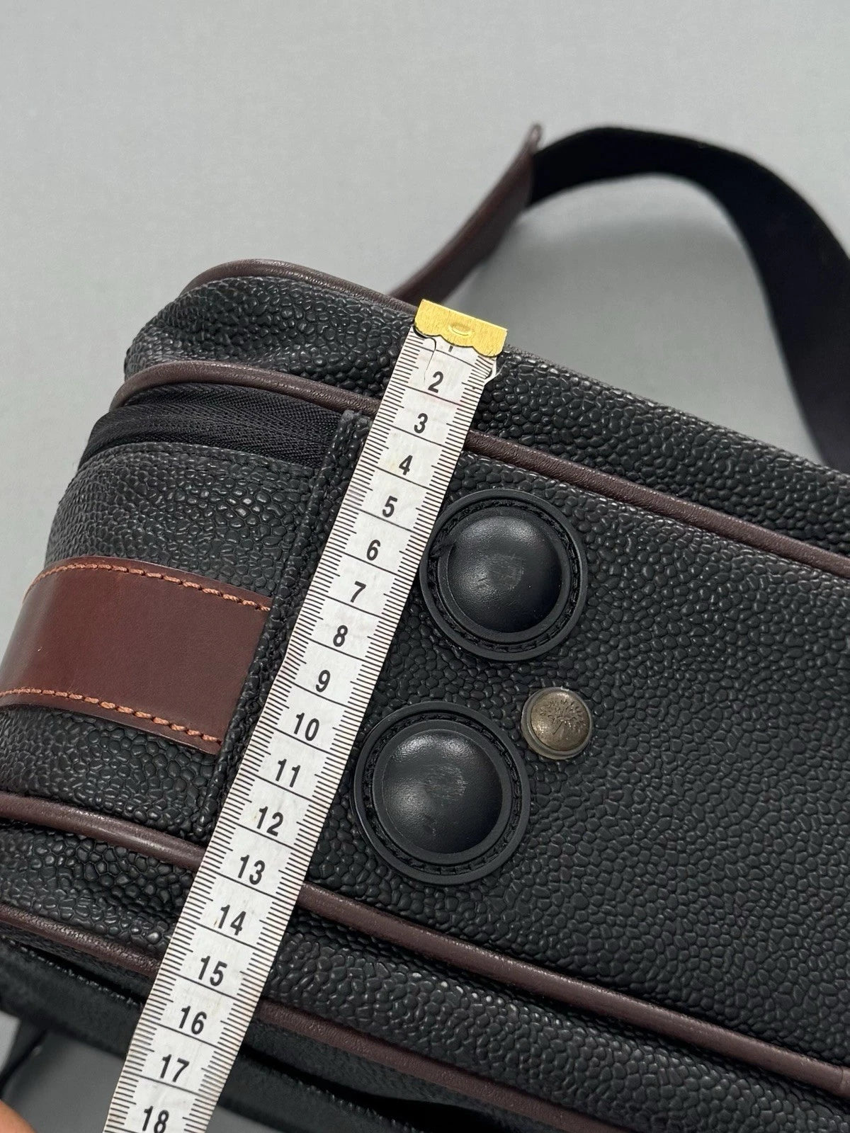 Mulberry Black Scotchgrain Briefcase