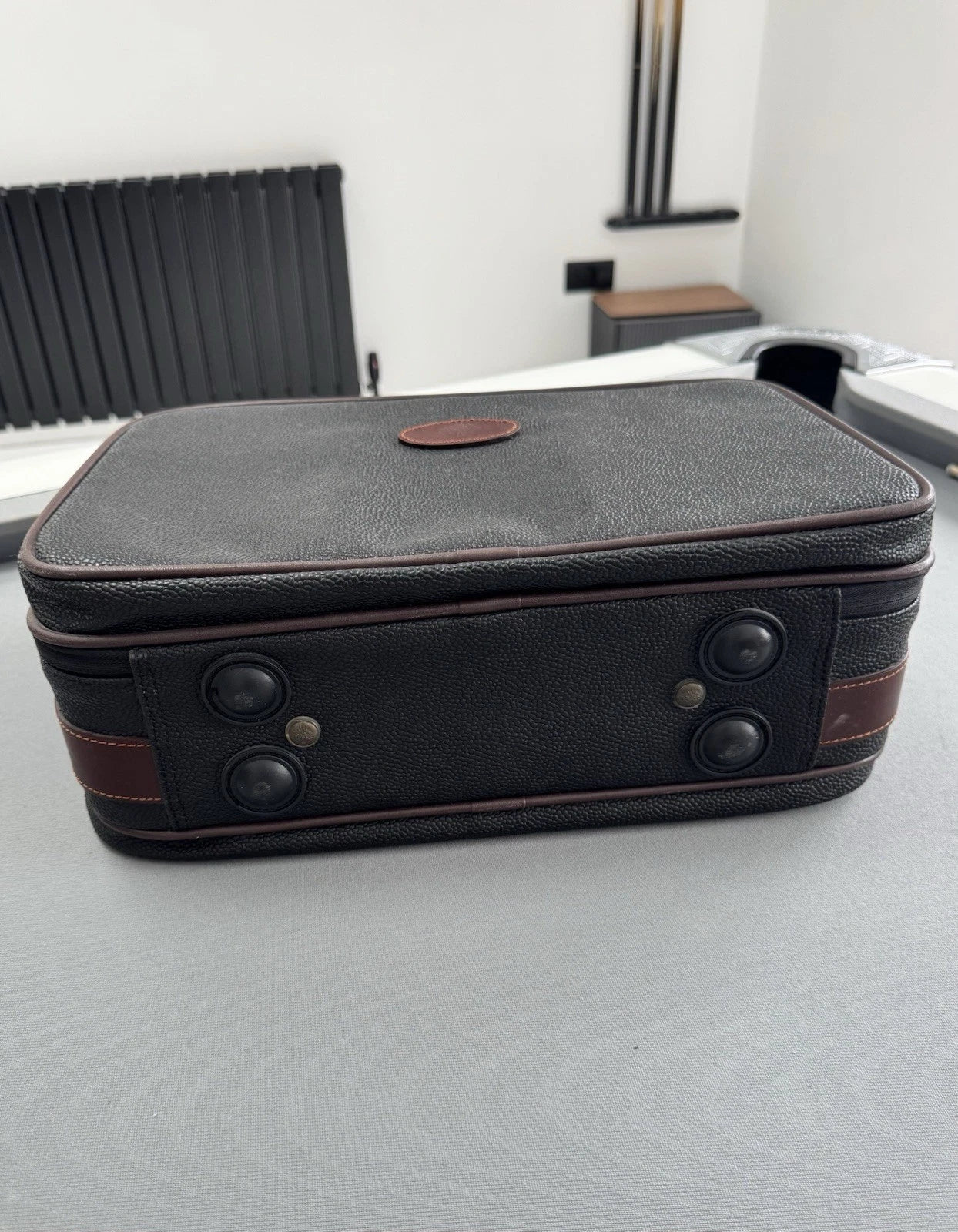 Mulberry Black Scotchgrain Briefcase