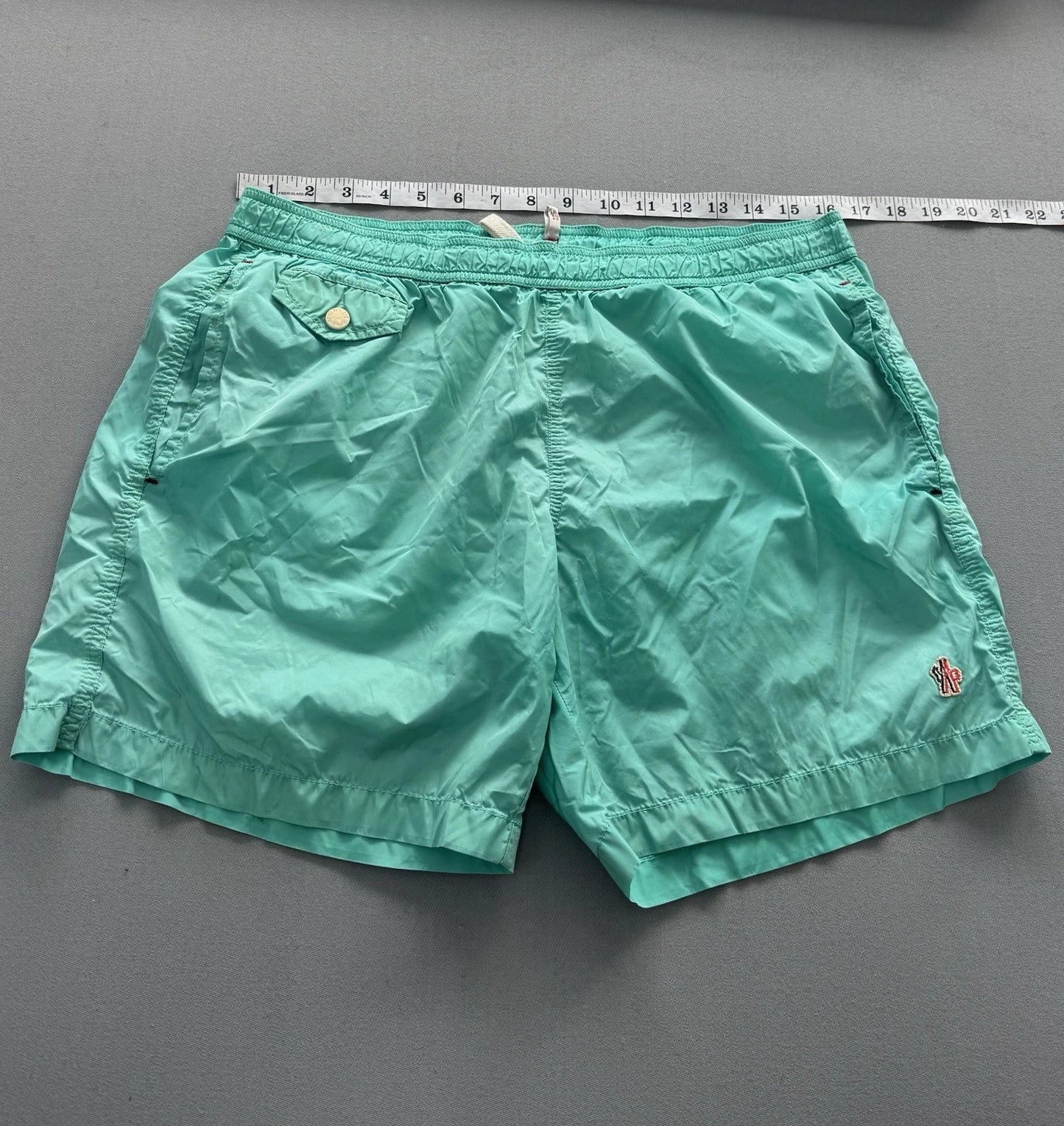 Moncler Grenoble Aqua Green Swim Shorts - XL - 32-34” Waist