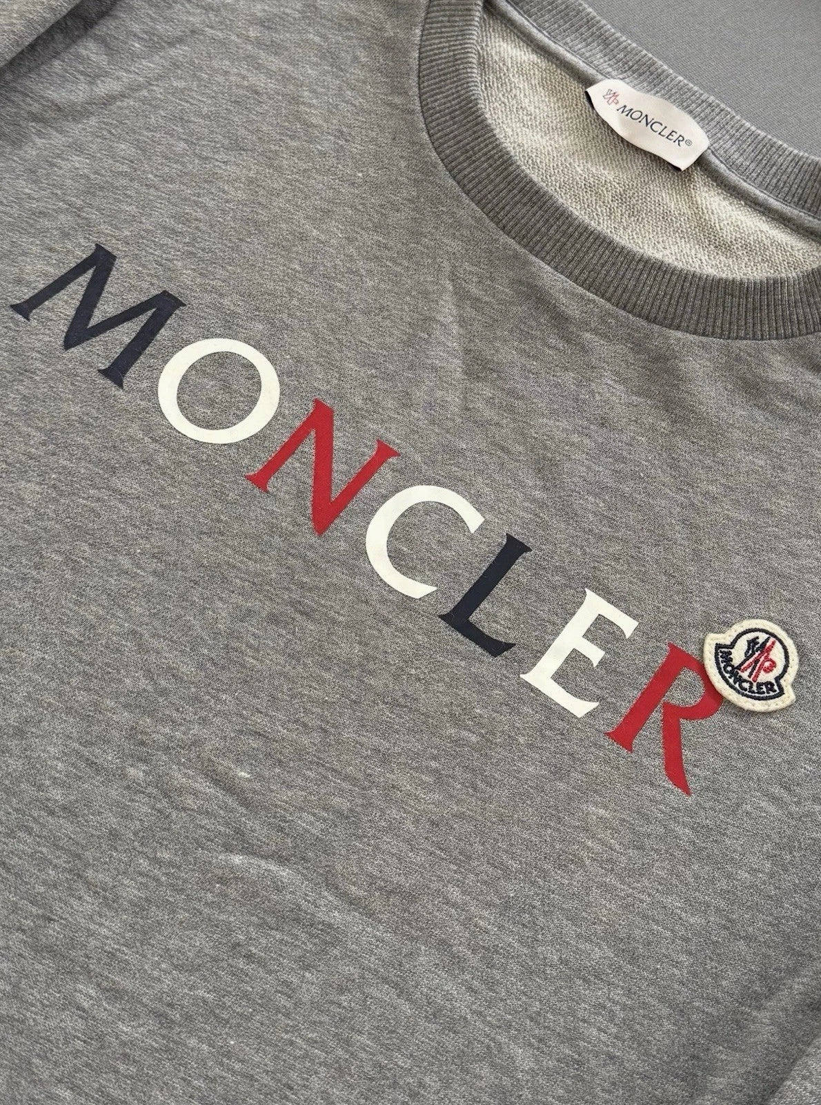 Moncler Boys Grey Sweater - Age 14 (18.5''ptp)