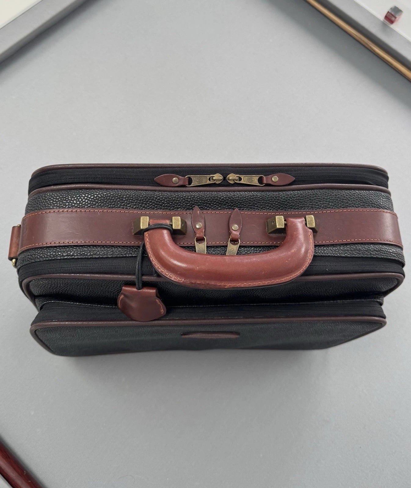 Mulberry Black Scotchgrain Briefcase