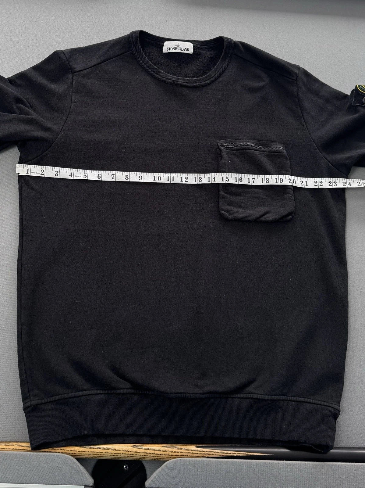 Stone Island Crewneck Black Sweater -XL-24” PTP