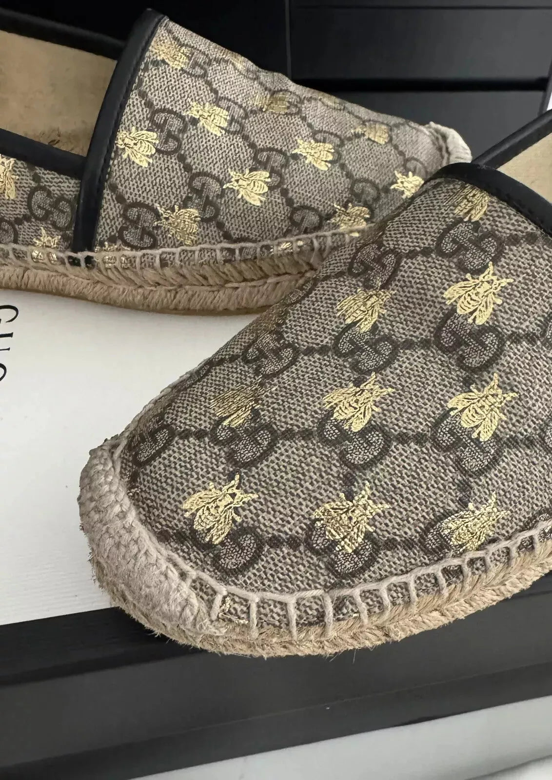 Gucci Bee GG Espadrilles - EU 38 - UK 5