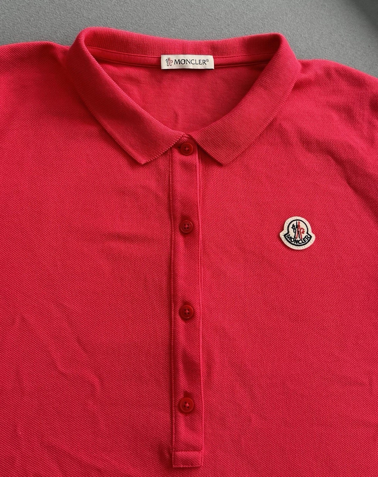 Moncler Red Logo Polo Red Dress - Age 14