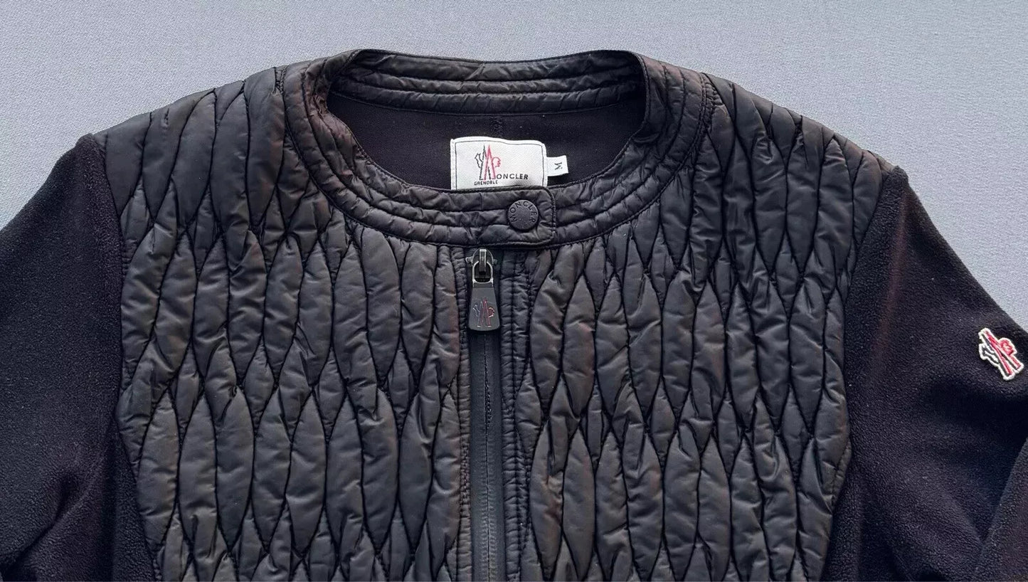 Moncler Black Grenoble Cardigan / Jacket - Medium - UK 8-10