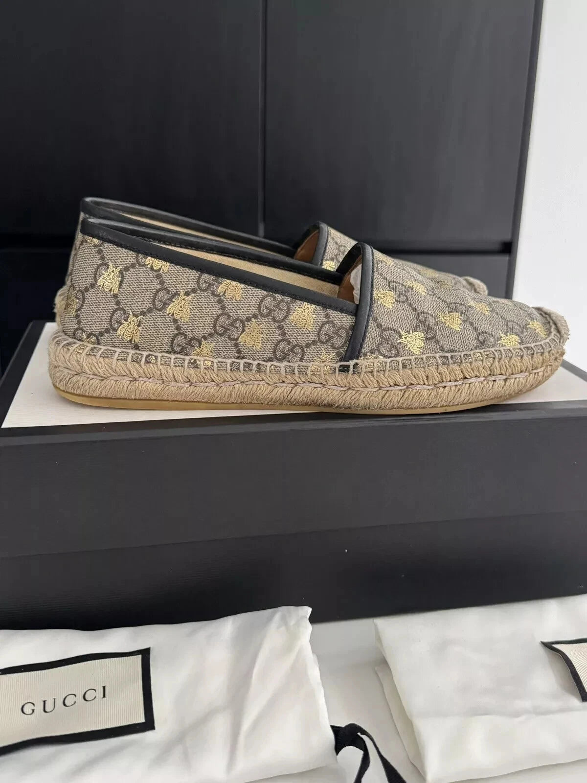 Gucci Bee GG Espadrilles - EU 38 - UK 5