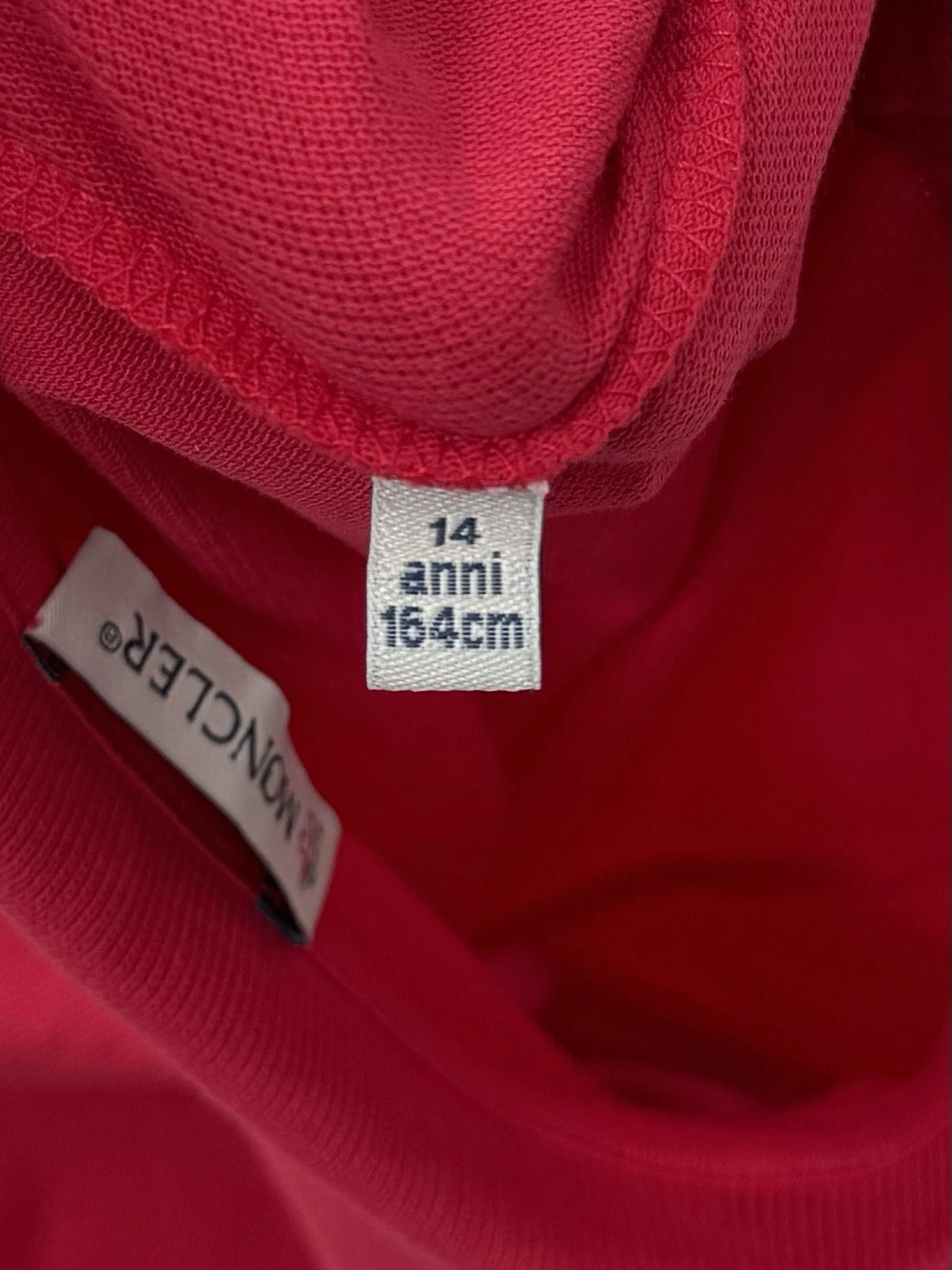 Moncler Red Logo Polo Red Dress - Age 14