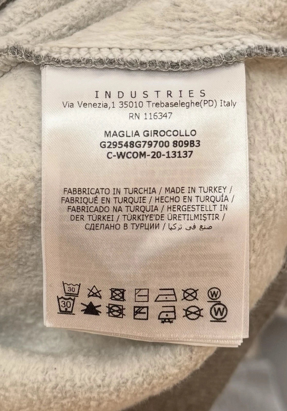 Moncler Grey Logo Print Sweater - Age 6 (14''ptp)