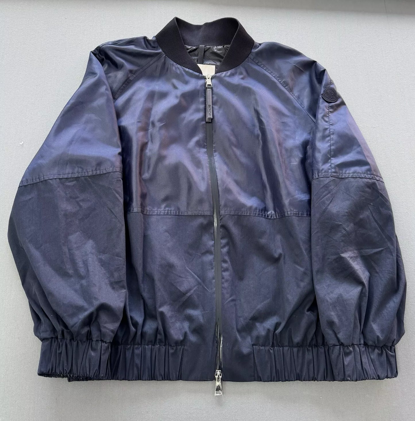 Moncler Gobie Navy Bomber Jacket- Size 3 - Fits UK 12/14