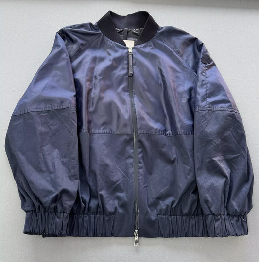 Moncler Gobie Navy Bomber Jacket- Size 3 - Fits UK 12/14