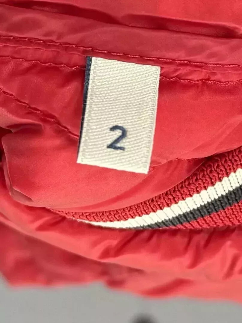 Moncler Red Garin Down Jacket - Size 2 (21''ptp)