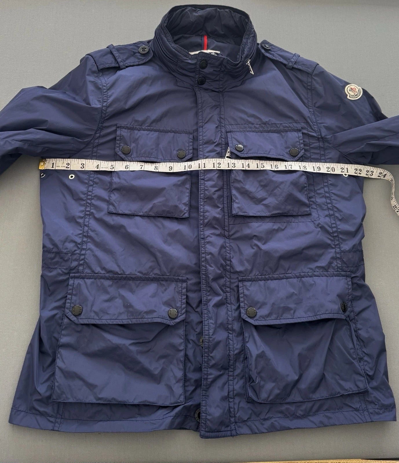 Moncler Navy Denis Field Jacket - Size 4 (22.5” PTP)