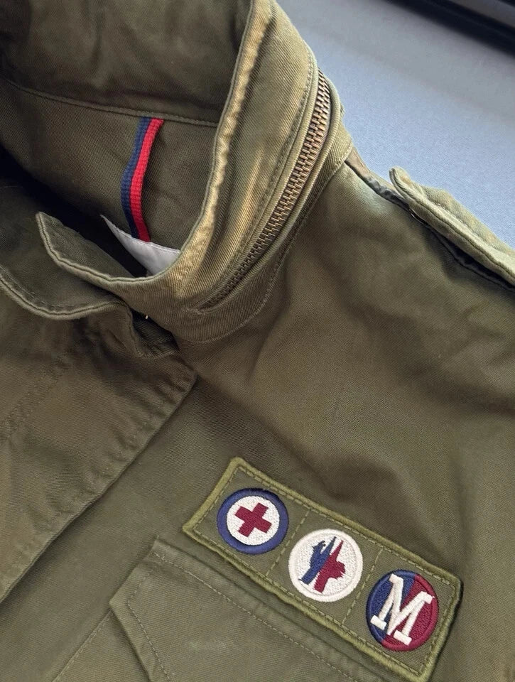 Moncler Zamia Khaki Jacket - Size 3 (UK 12-14)