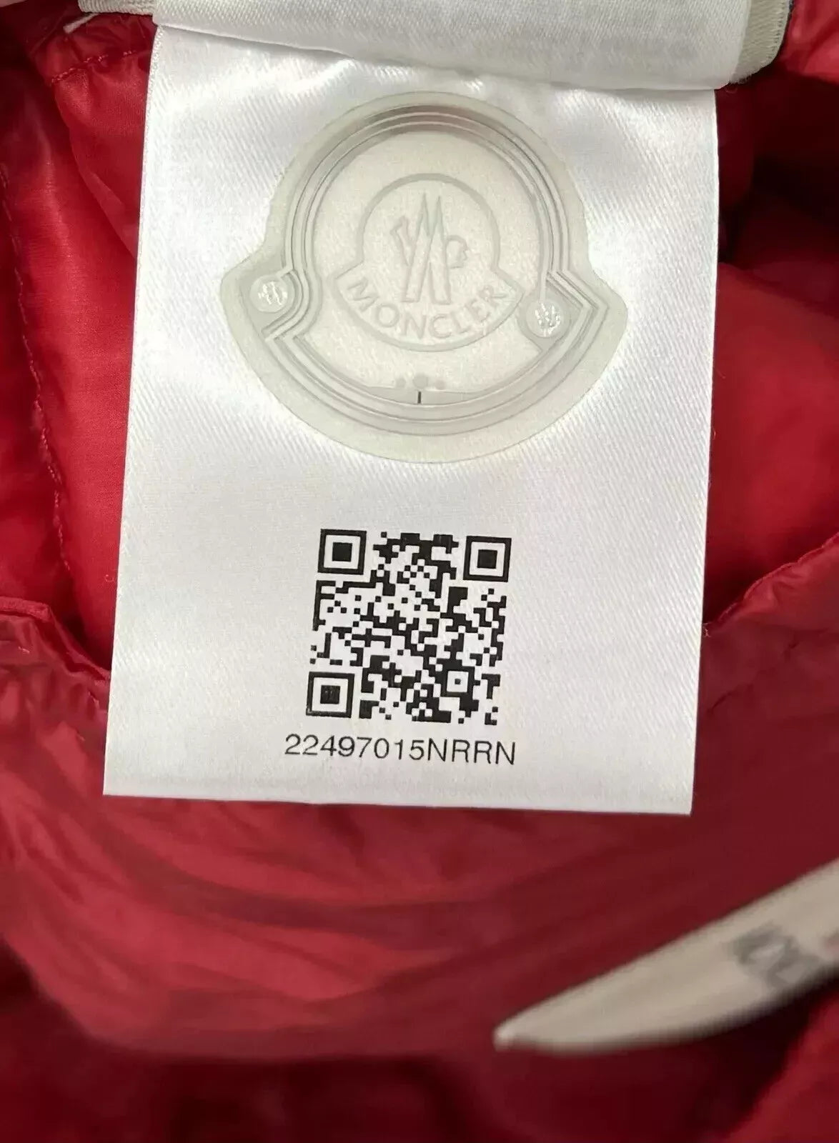 Moncler Red Garin Down Jacket - Size 2 (21''ptp)